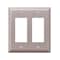 Amerelle Wall Plate, Number of Gangs: 2 Steel, Steel, Brushed Nickel Finish, Gray 163RRBN - alternate 1